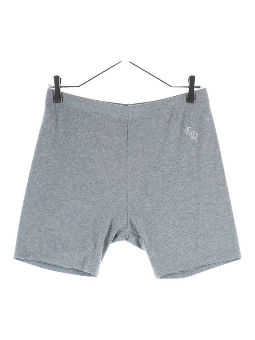 Chrome Hearts Not CH Embroidery Knot Tights Shorts Gray